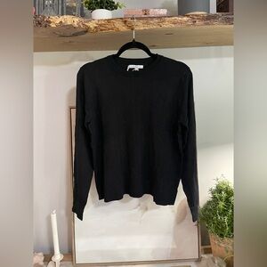 NWT Just Madison Black Crewneck Women’s Sweater - Cable Knit Pattern